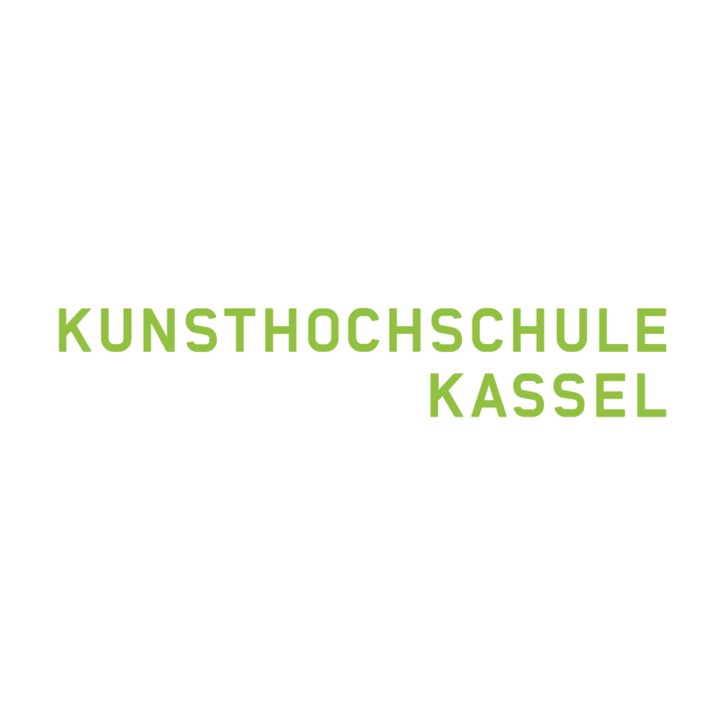 Kunsthochschule Kassel" steht in Großbuchstaben und hellgrün auf weißem Hintergrund. Kunsthochschule Kassel" steht in Großbuchstaben und hellgrün auf weißem Hintergrund.