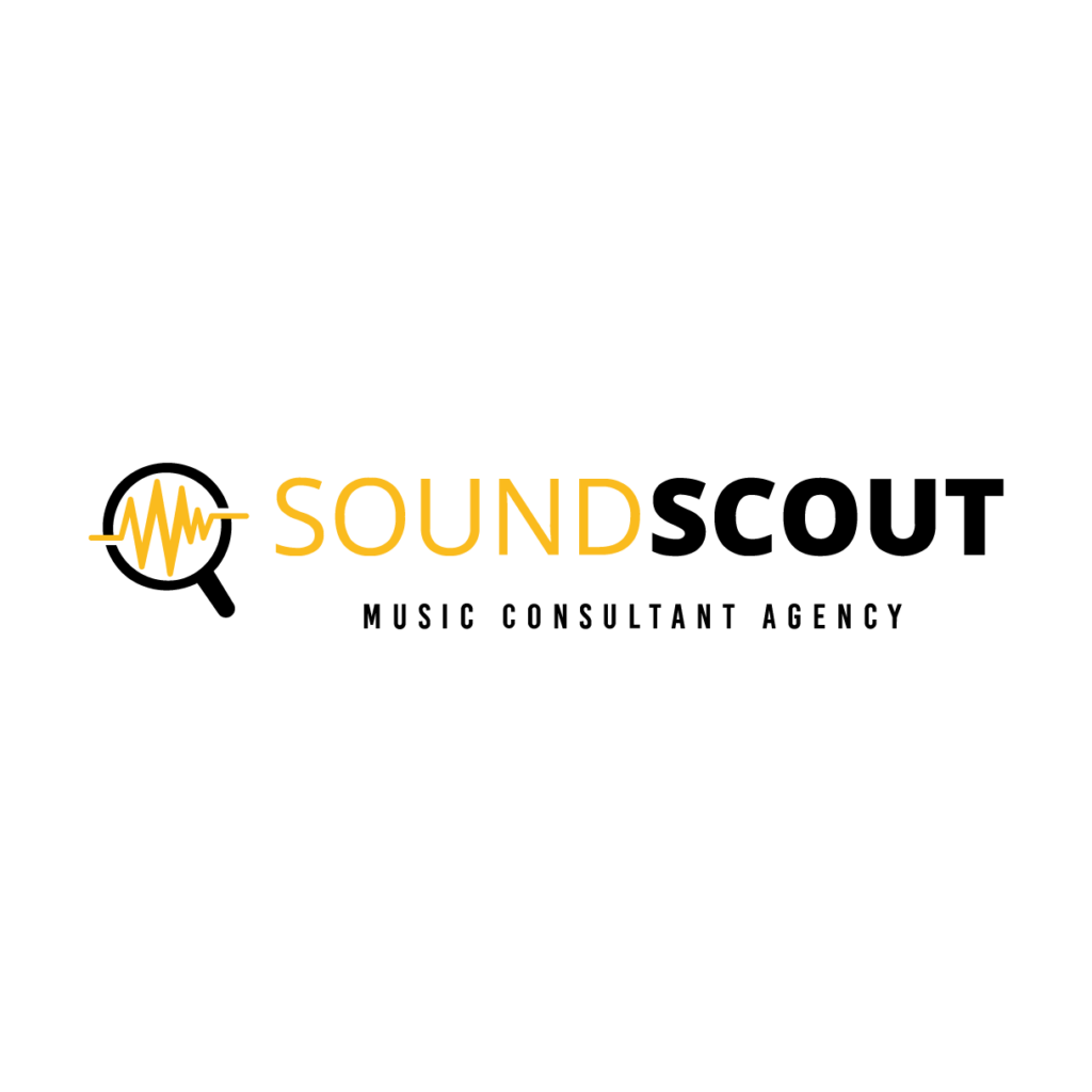 Logo mit Lupe und Audiowellen, dazu Agenturname in gelber und schwarzer Schrift auf weißem Hintergrund. Logo mit Lupe und Audiowellen, dazu Agenturname in gelber und schwarzer Schrift auf weißem Hintergrund.